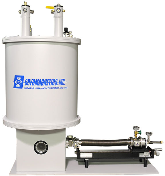 Split-pair optical superconducting magnet with variable temperature insert