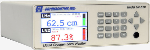 LM-510 dual channel liquid helium level monitor