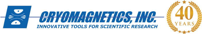 Cryomagnetics 40 years anniversary graphic