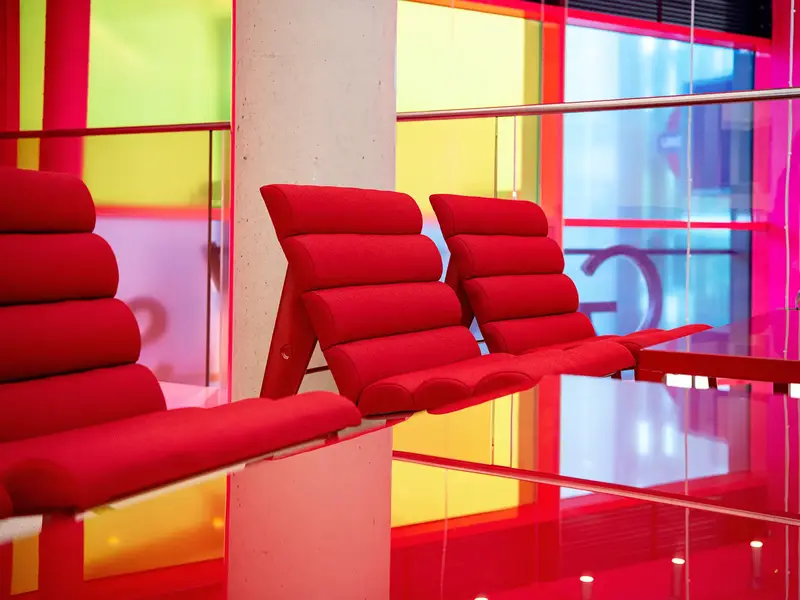 Kite Lounge Chair installed in a hospitality interior