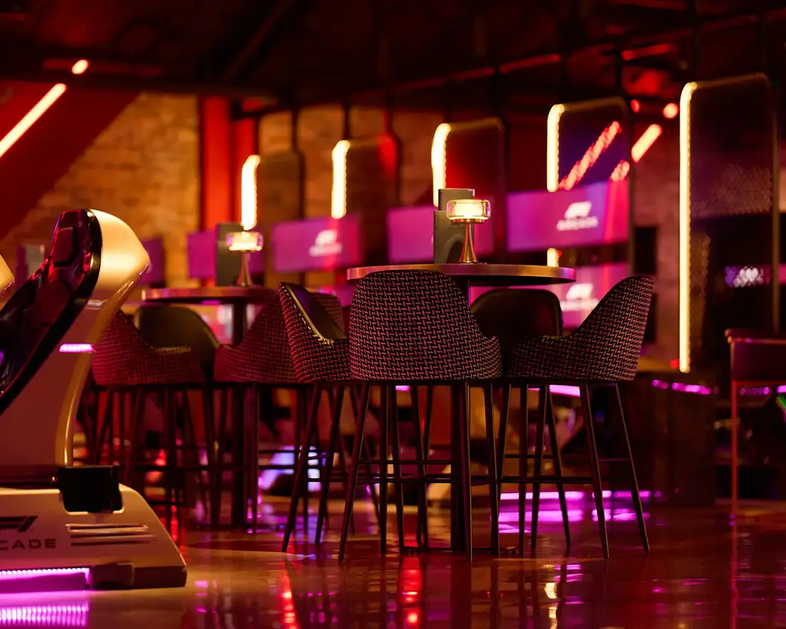 F1 Arcade interior