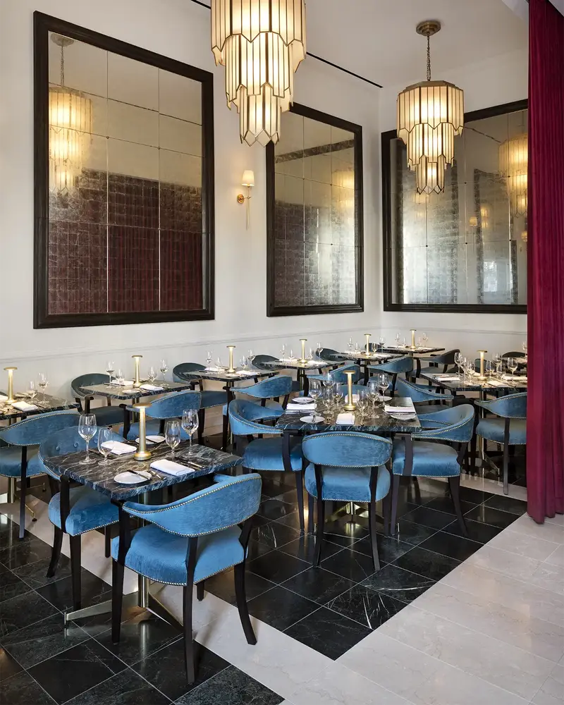 Ascot Armchair installed in a hospitality interior