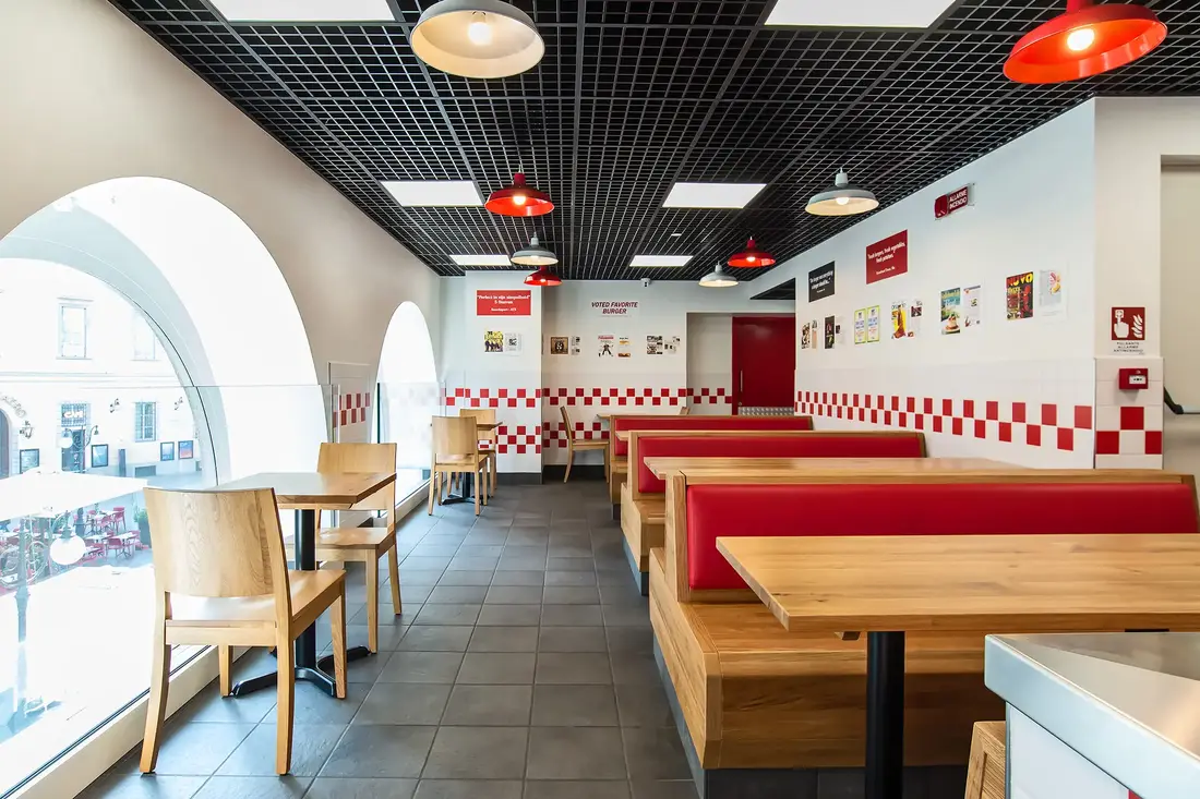 Five Guys interior