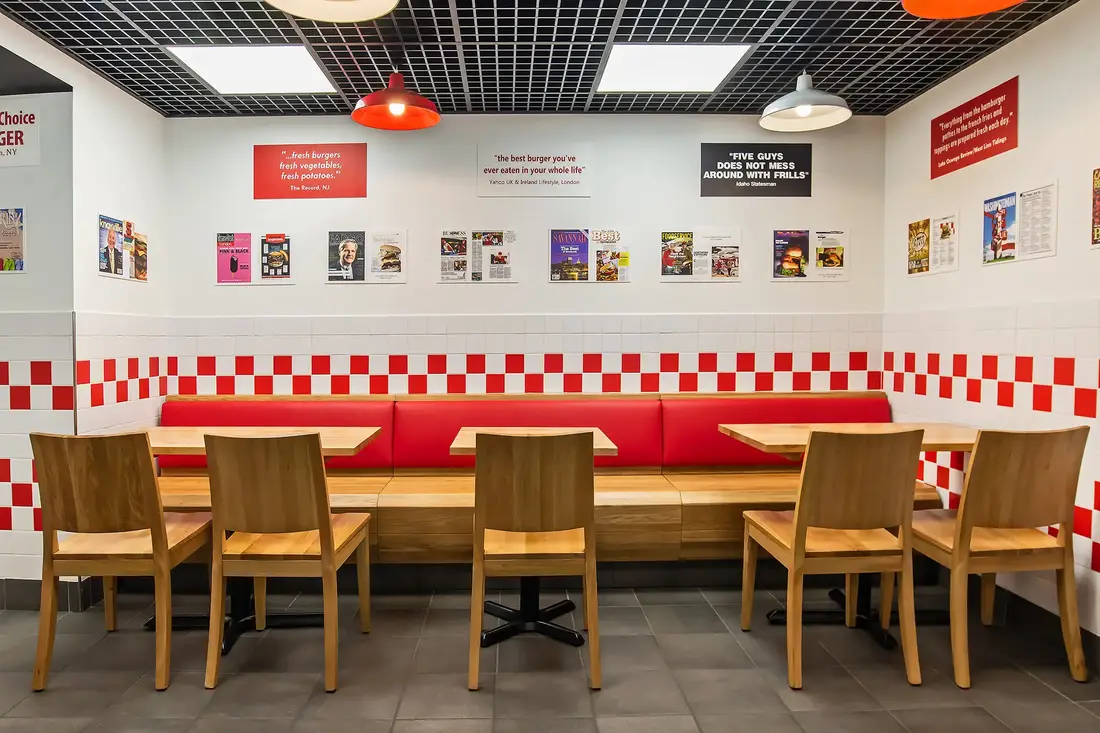 Five Guys interior
