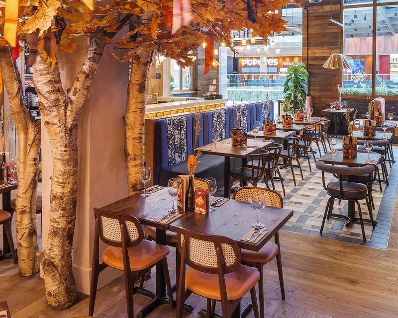 Hampstead Table Top installed in a hospitality interior