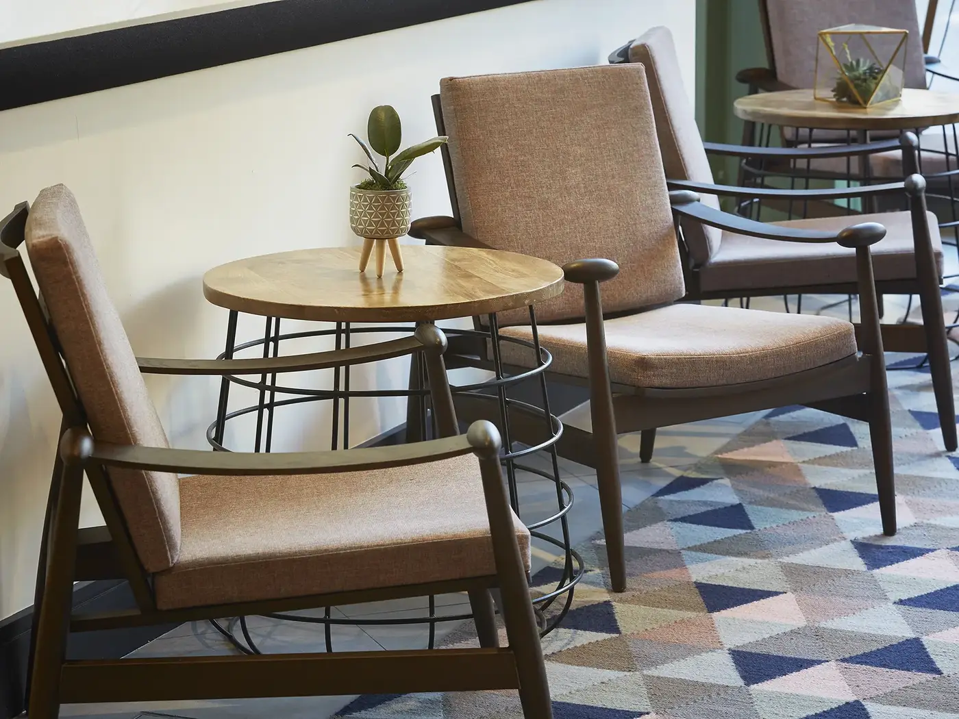 Greenwich Armchair installed in a hospitality interior
