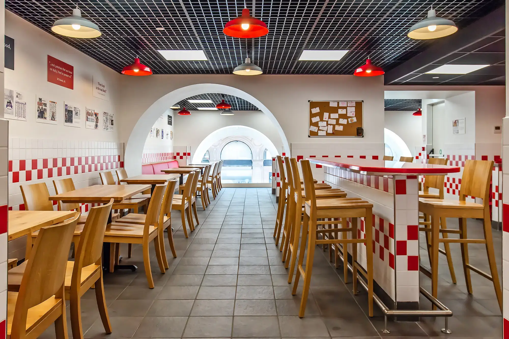 Five Guys interior