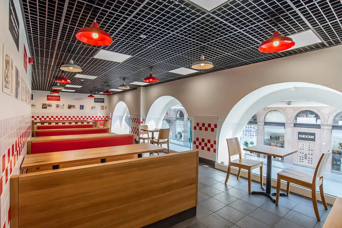 Five Guys interior