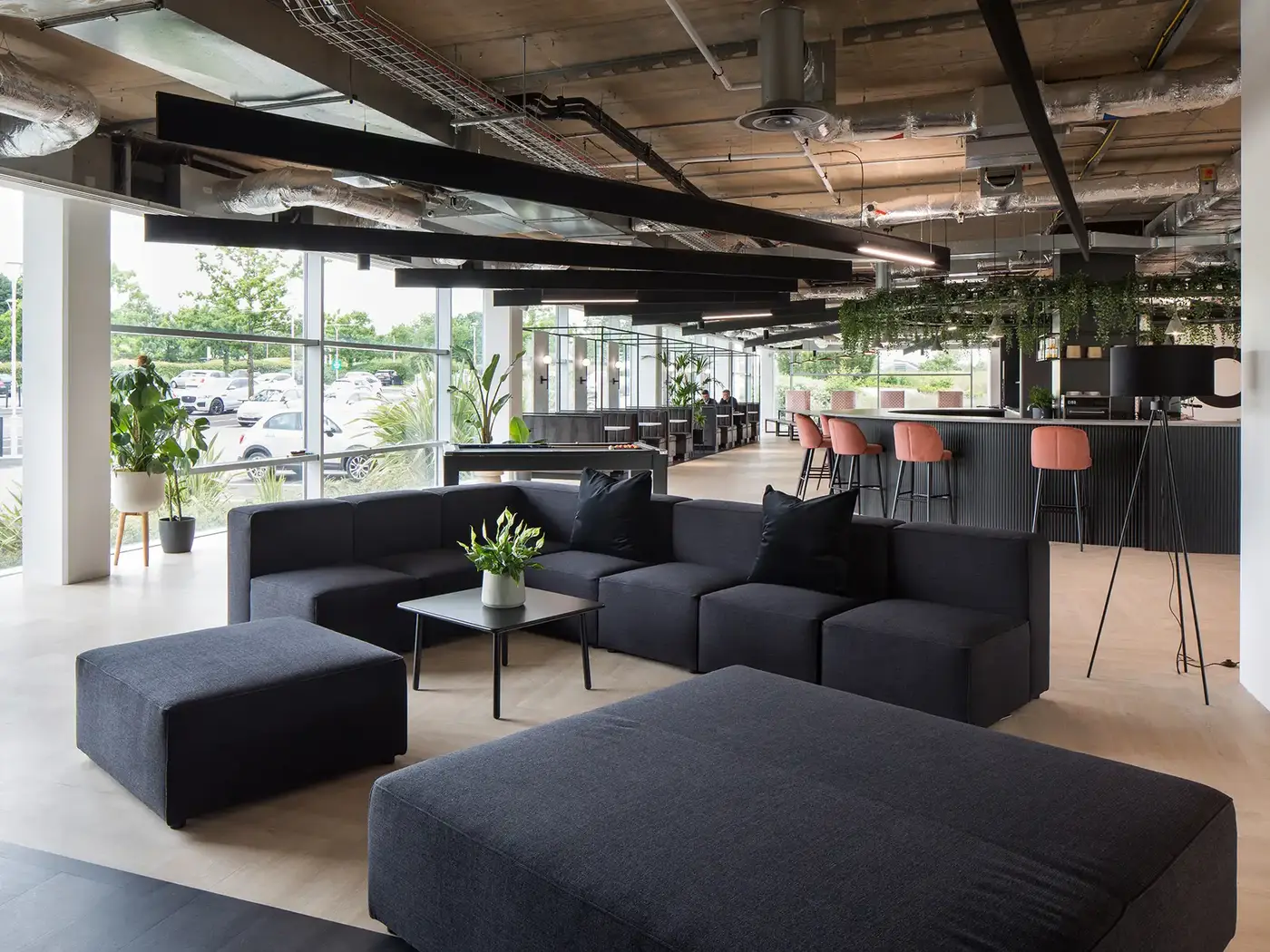 Blok Modular Sofa installed in a hospitality interior