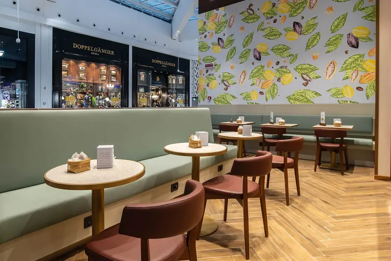 Rita Chair installed in a hospitality interior