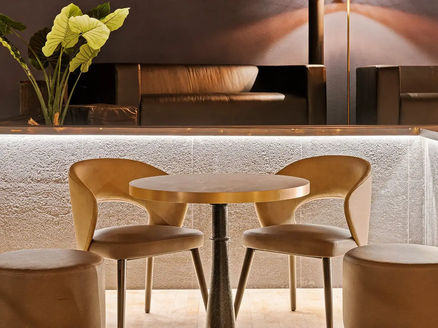 Horizon Air Armchair installed in a hospitality interior