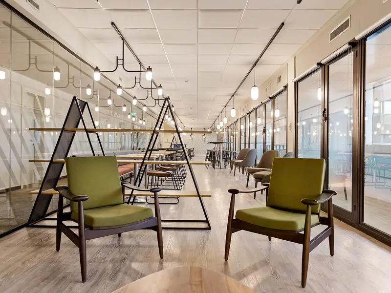 Greenwich Armchair installed in a hospitality interior