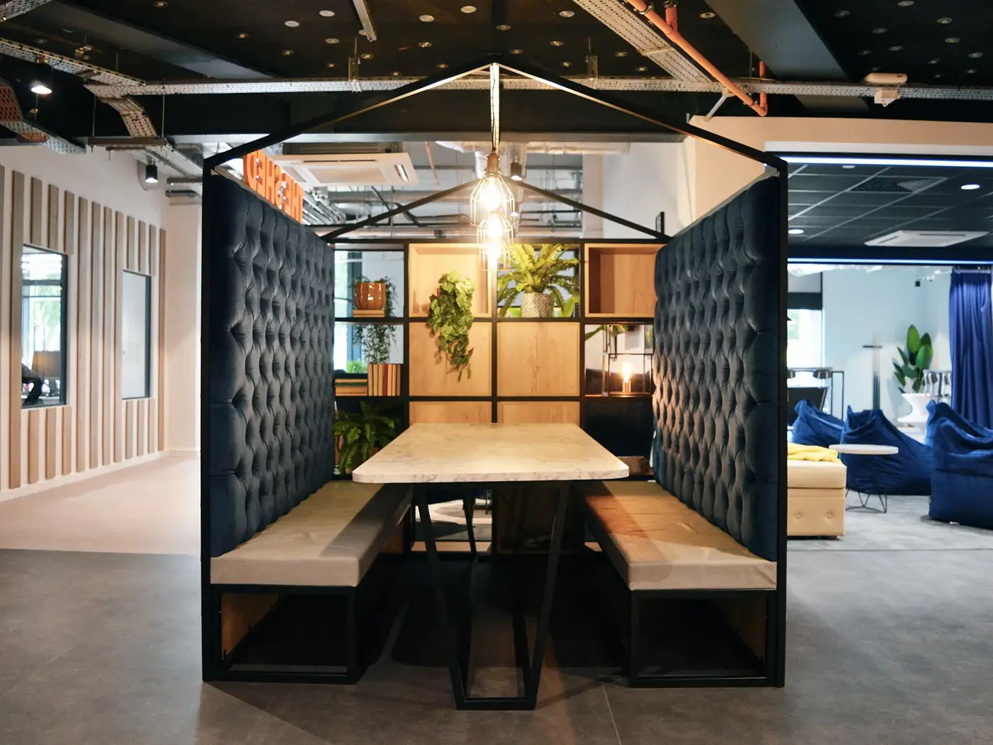 Capital Banquette installed in a hospitality interior
