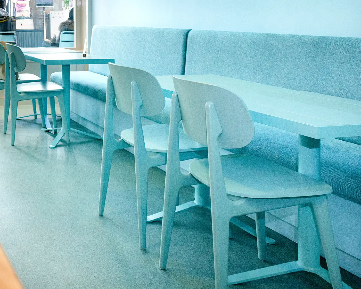 Clover Side Chair installed in a hospitality interior