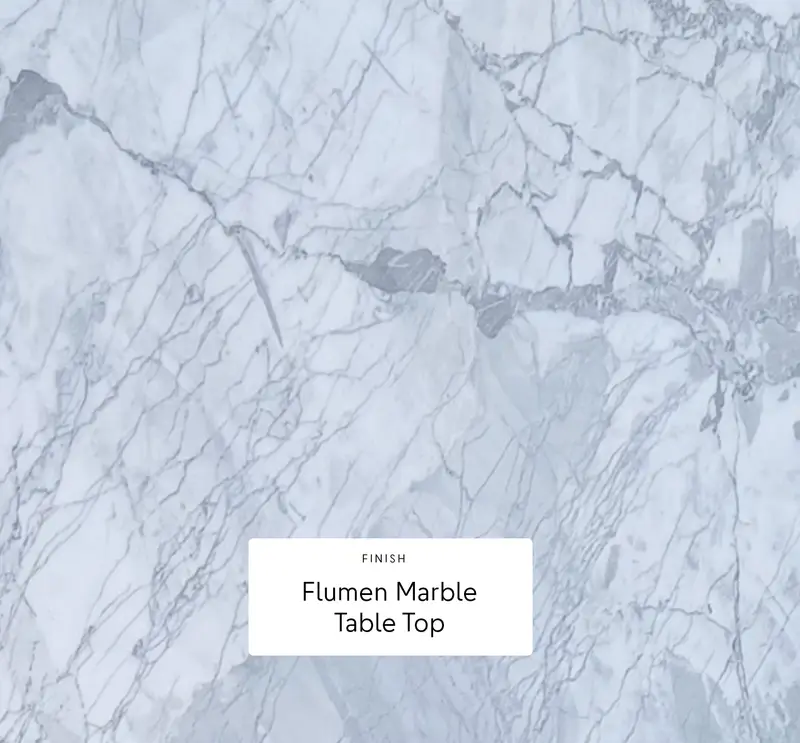 Roma Marble Table Tops installed in a hospitality interior