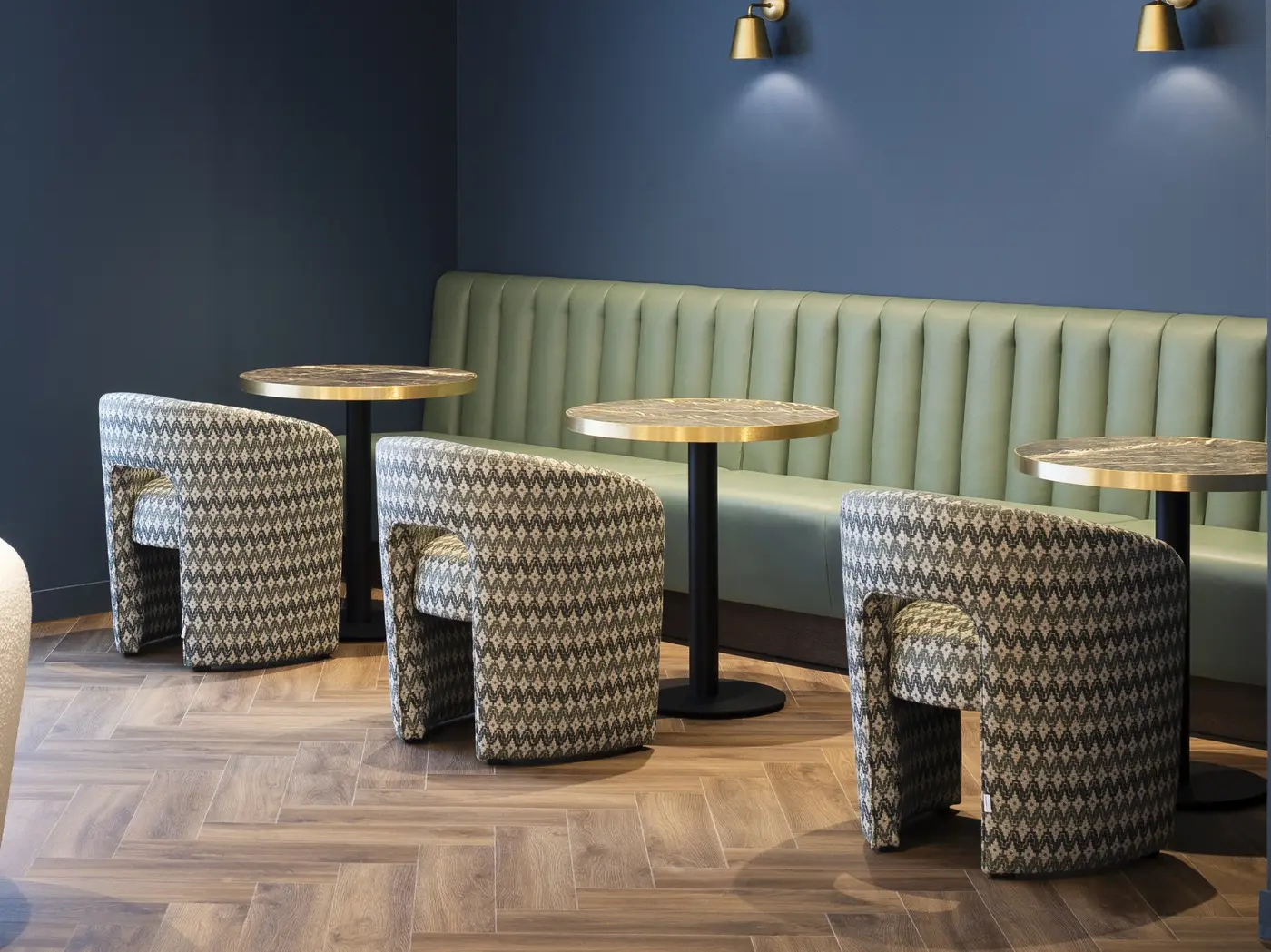 Chopin Armchair installed in a hospitality interior