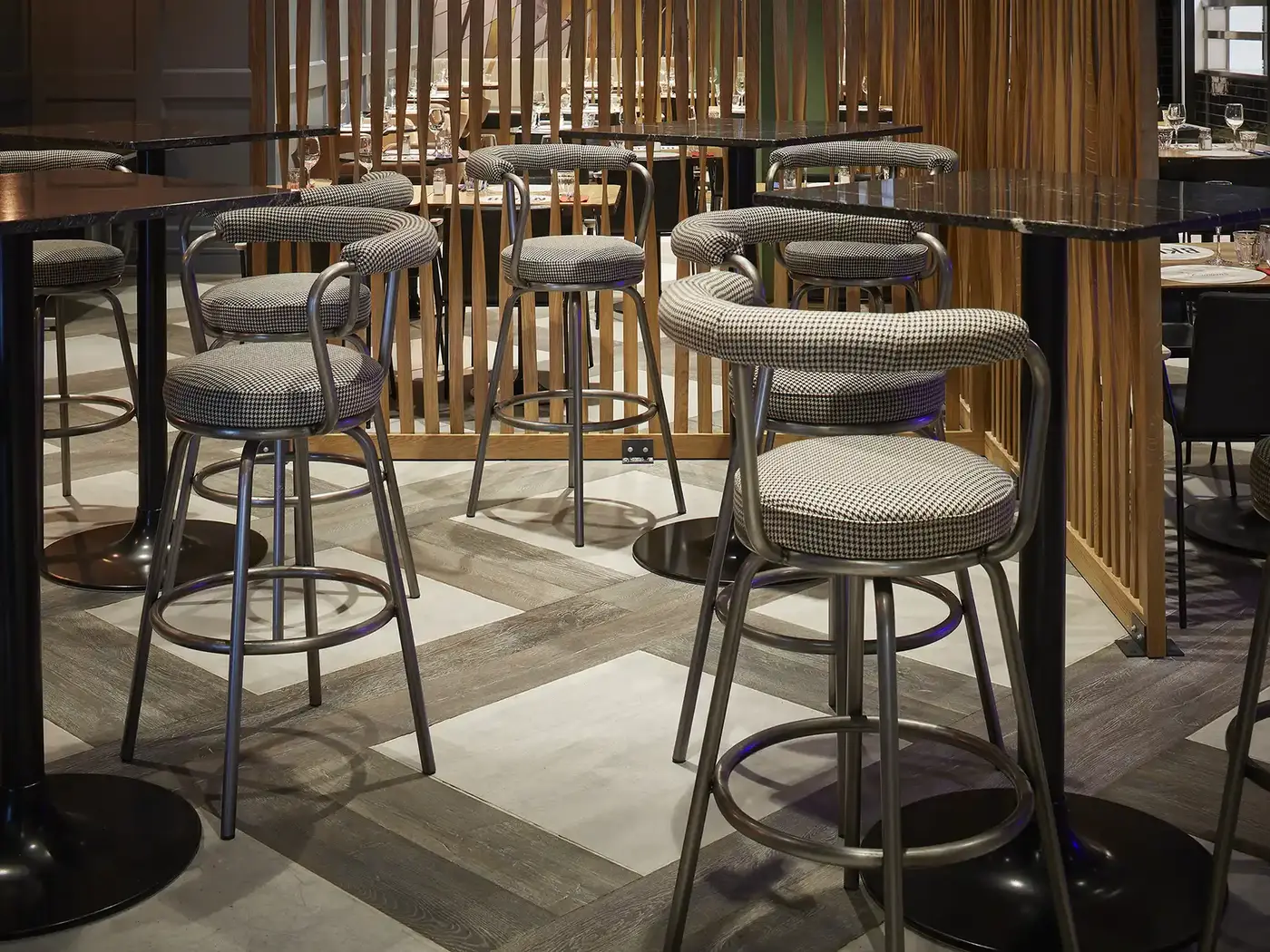 Cosy Cult Barstool installed in a hospitality interior