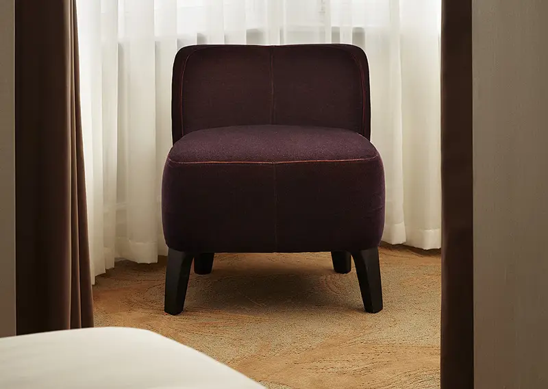 Alberto Lounge Chair installed in a hospitality interior