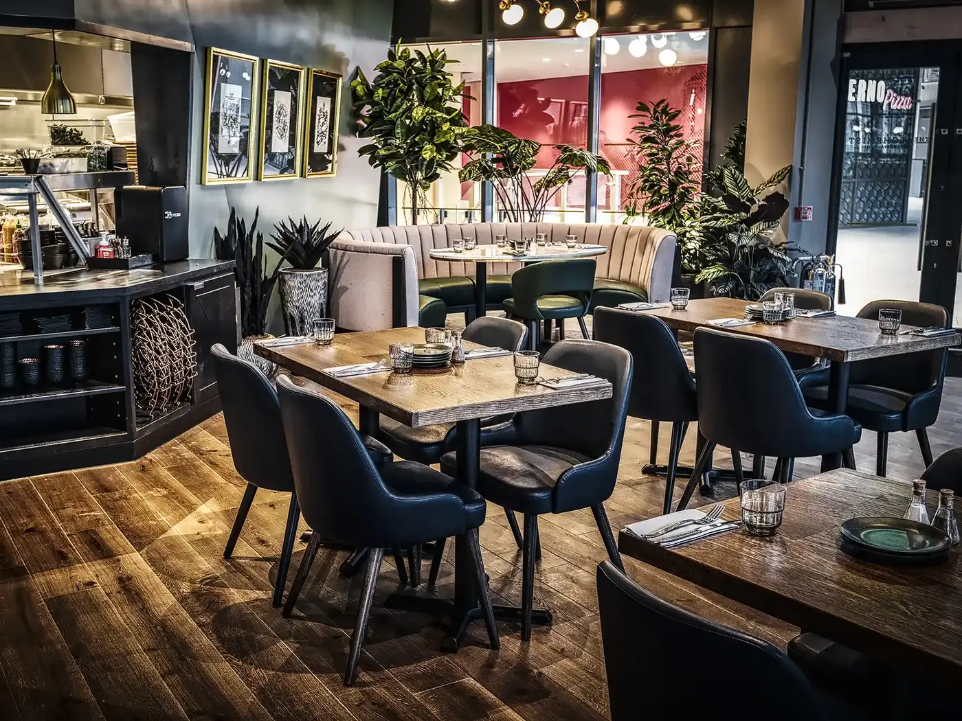 Geneva Low Chair installed in a hospitality interior