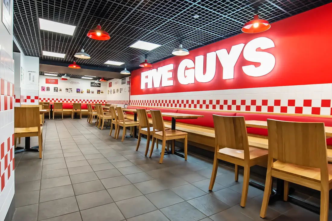 Five Guys interior