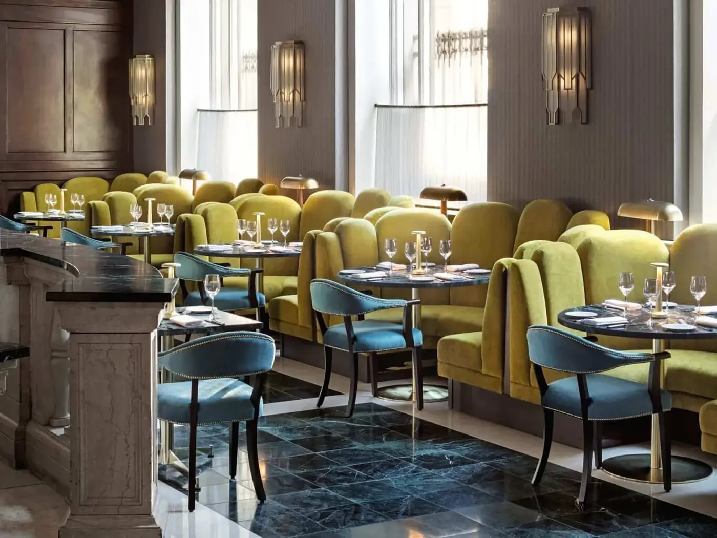 Ascot Armchair installed in a hospitality interior