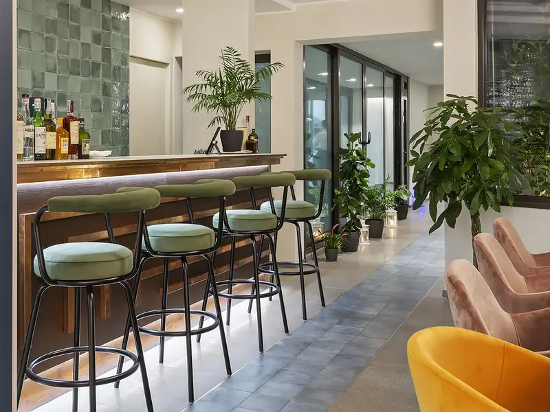 Cosy Cult Barstool installed in a hospitality interior