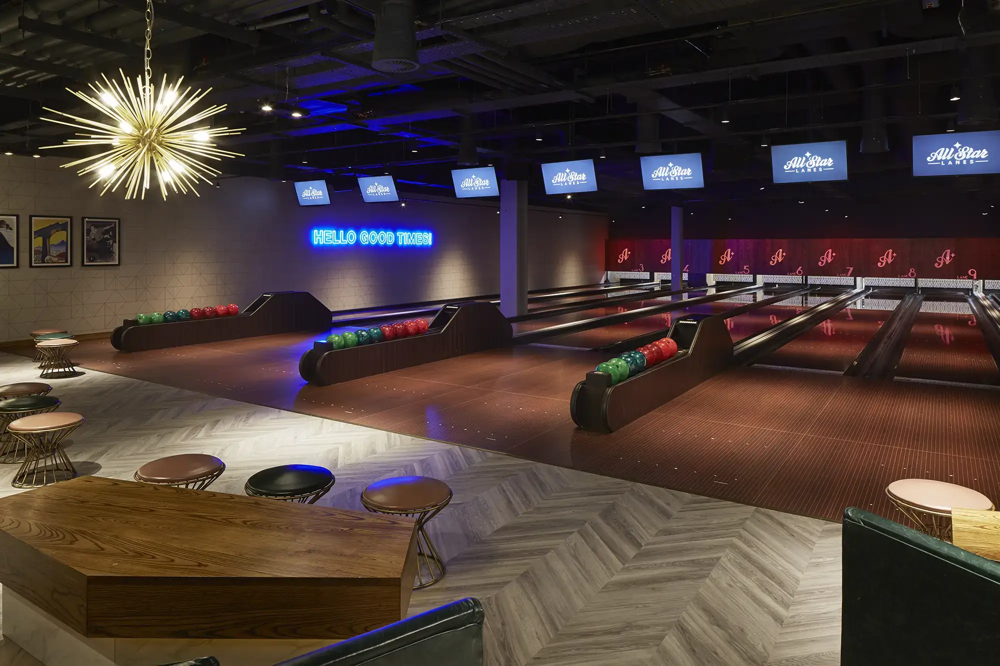 All Star Lanes interior
