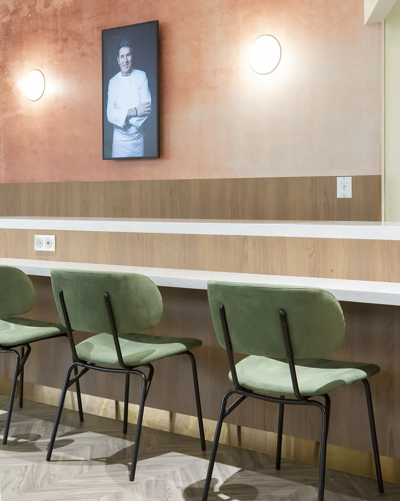 Hobson Chair installed in a hospitality interior
