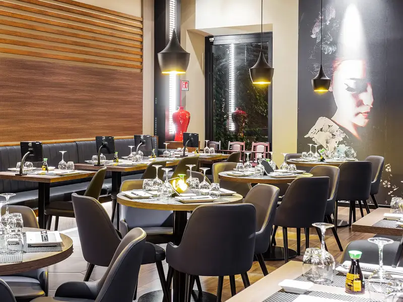 Geneva Low Chair installed in a hospitality interior