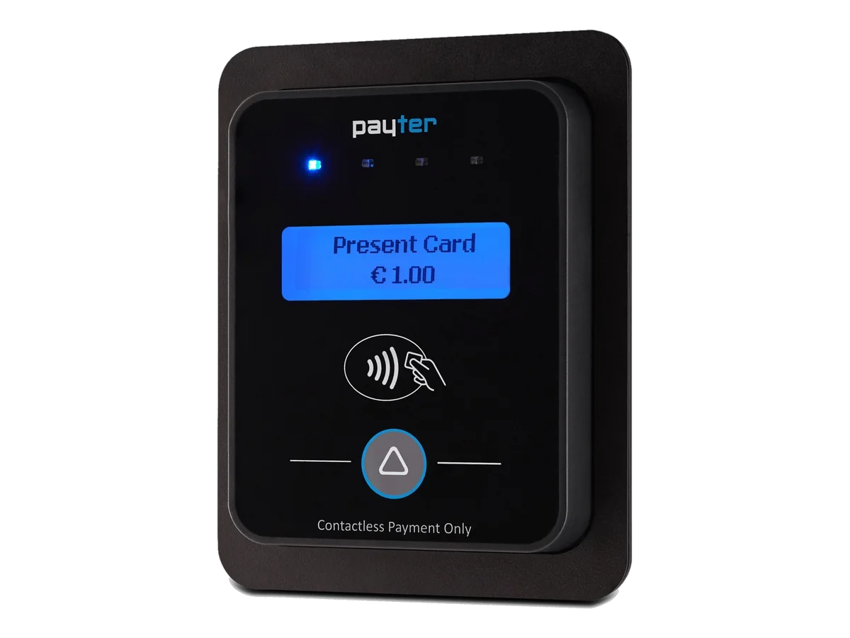 Payter P66 contactloos-betaalterminal voor inbouw in een automaat
