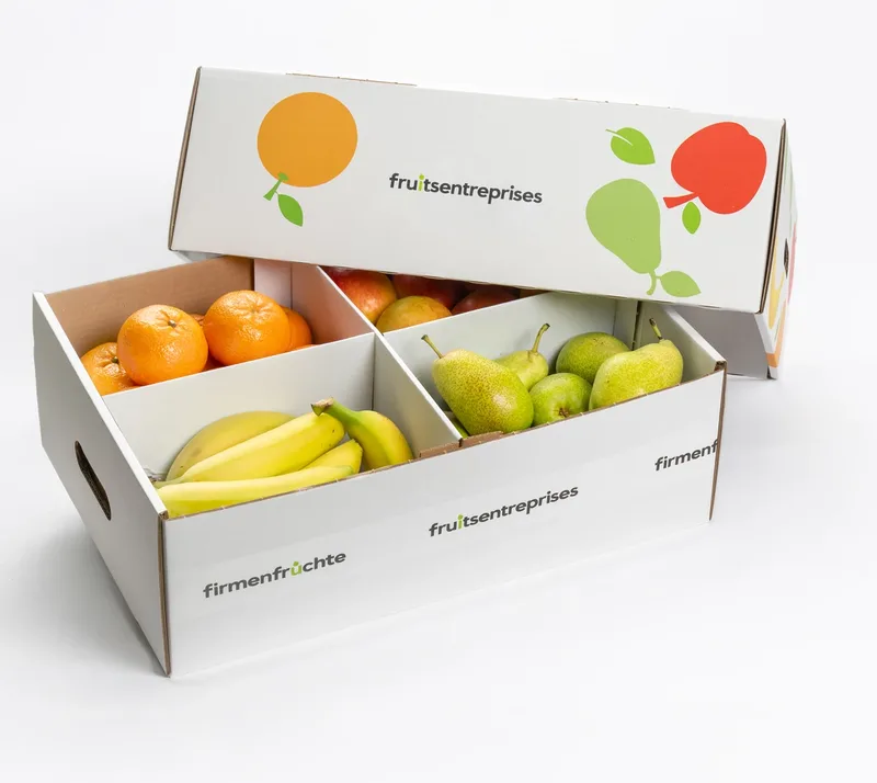 Firmenfrüchte-Karton zum Verschicken