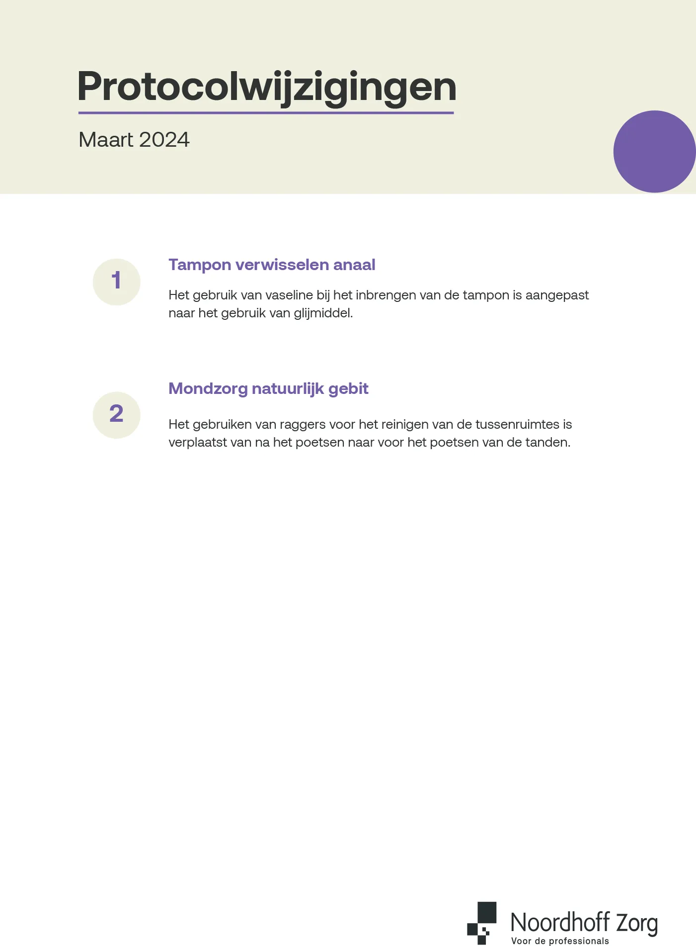 Protocolwijzigingen maart 2024 (A3)