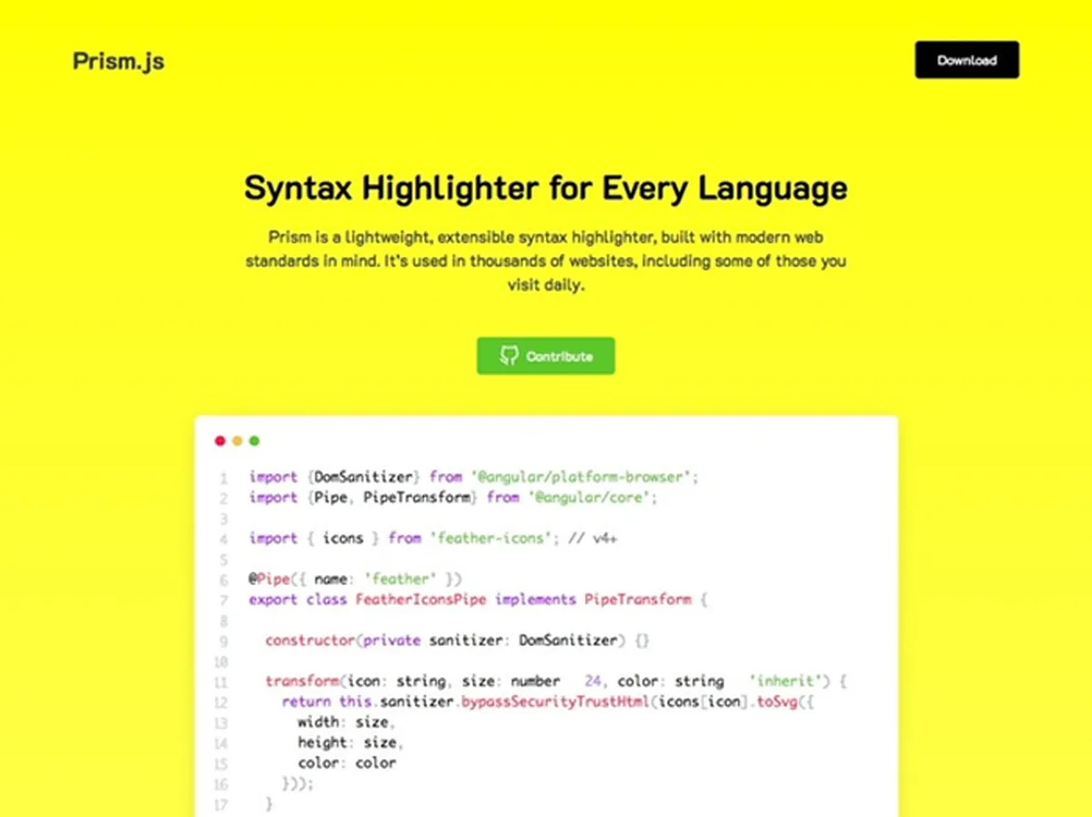 Prism Free HTML Template