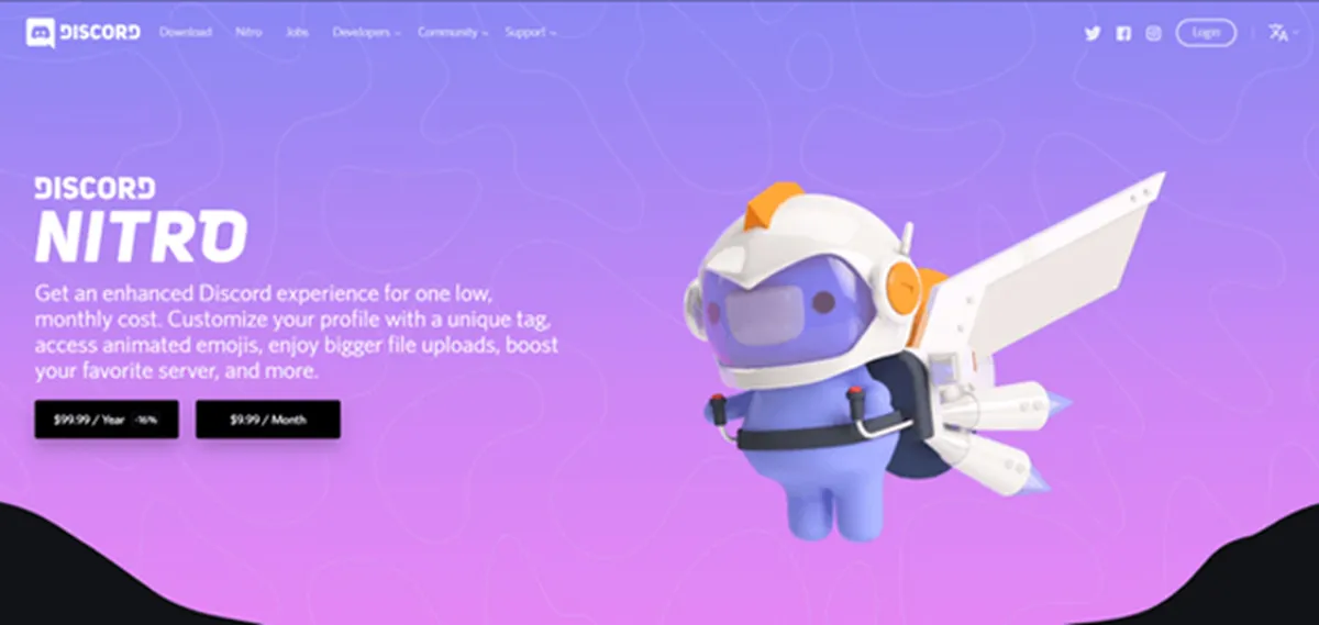 Discord Website using HTML5