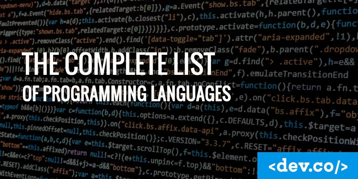 The Complete List of Programming Languages 2025 — featured image