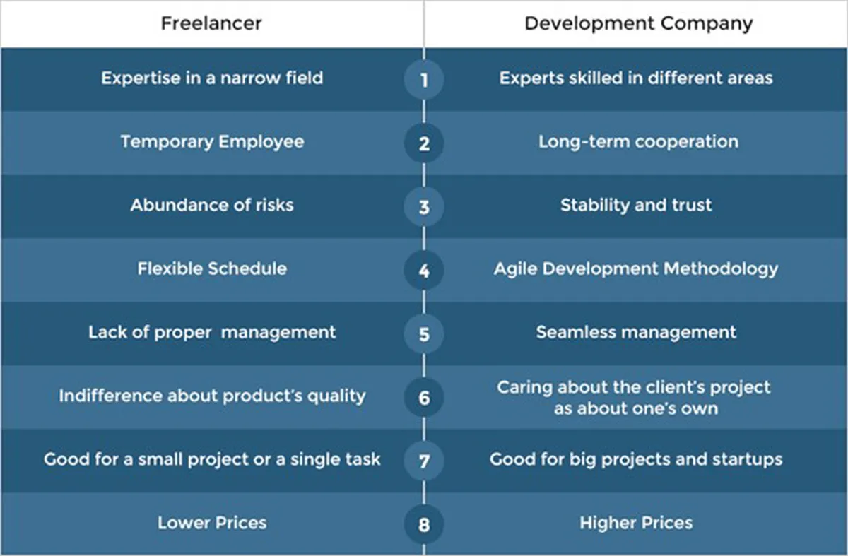 Freelancer vs Development Company