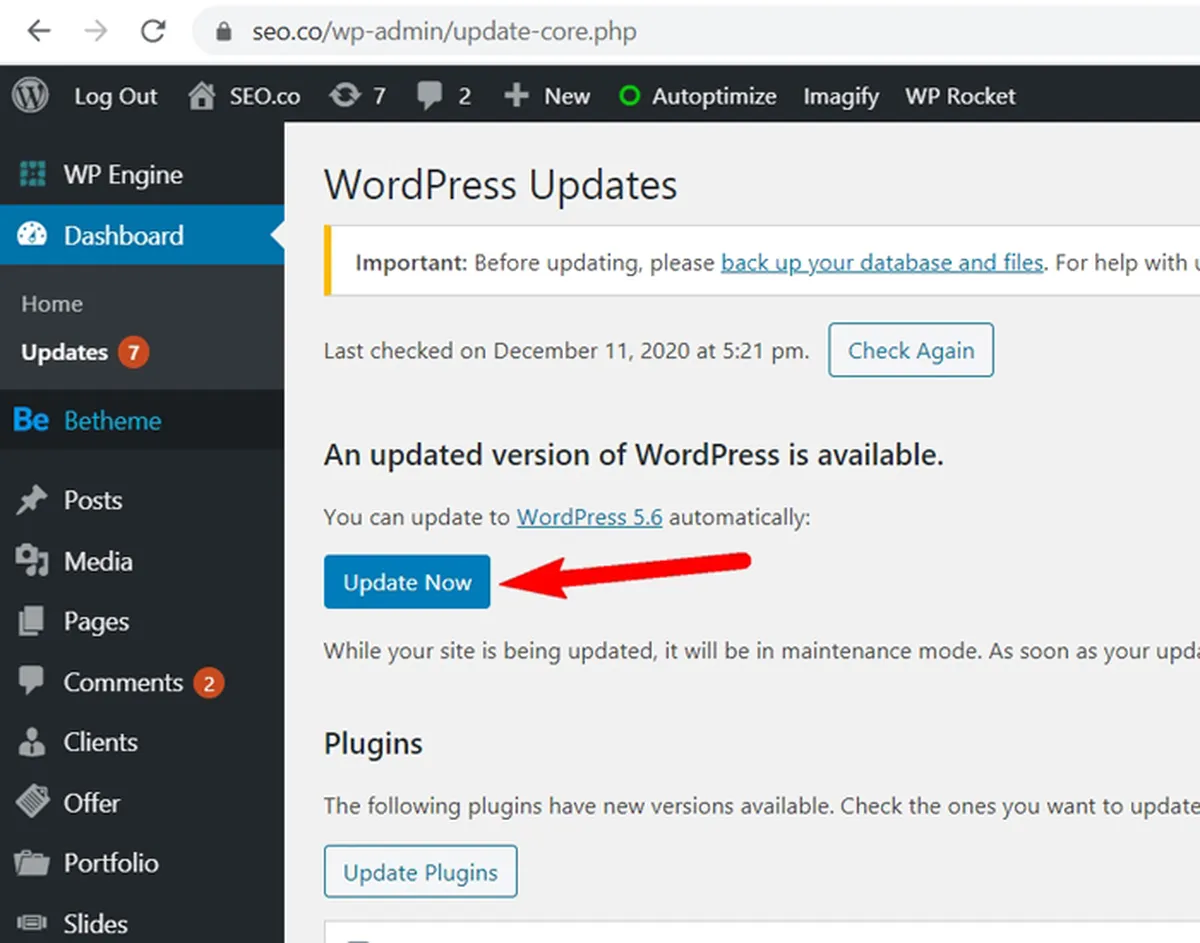 Keep Your CMS Updated