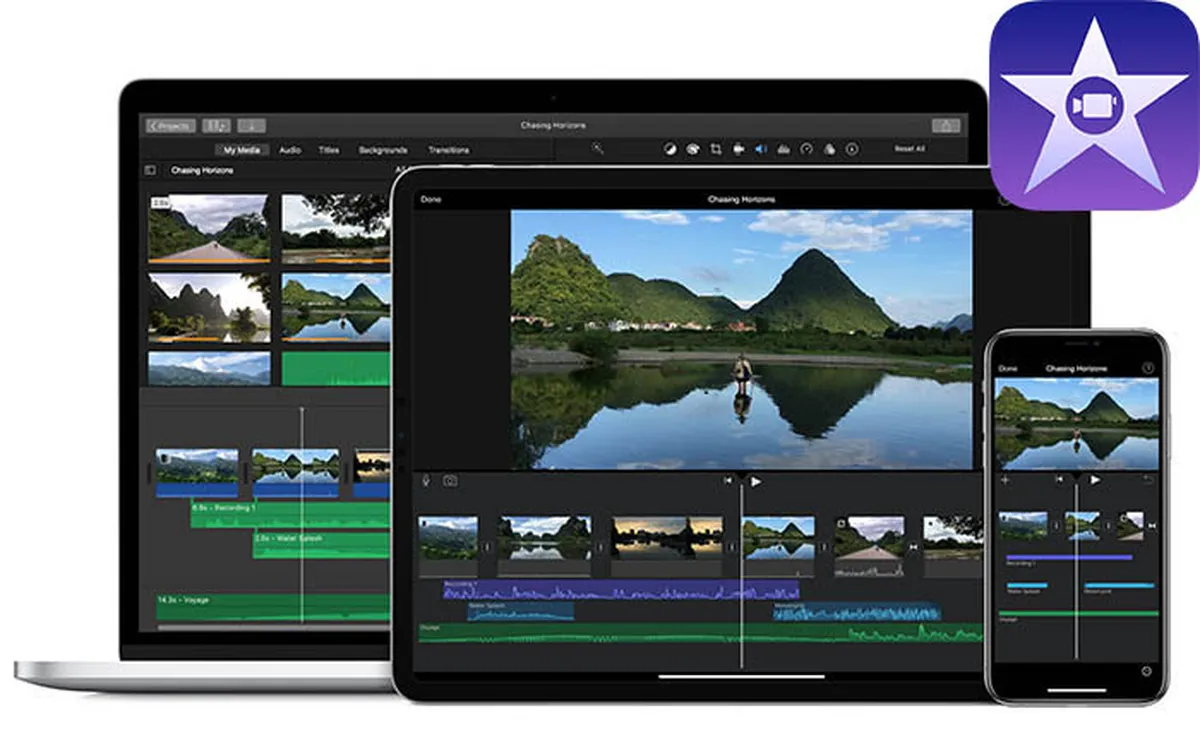 iMovie video editing