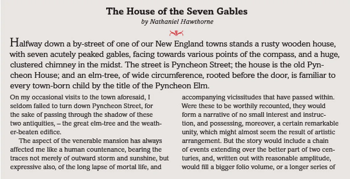 Columns in typography