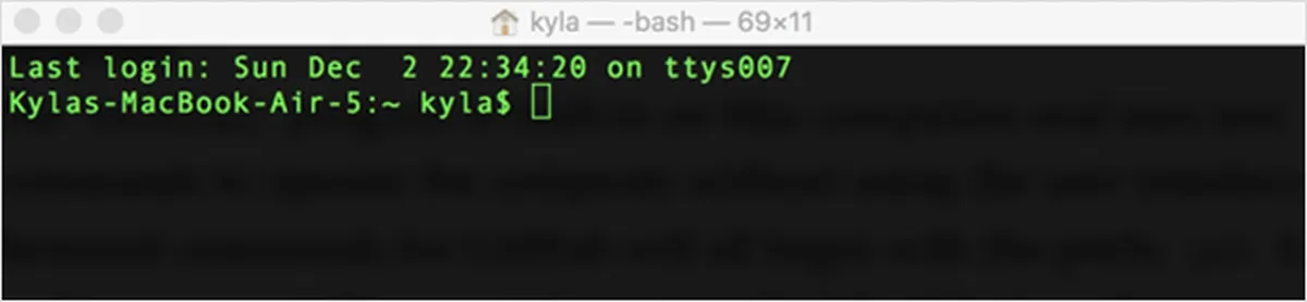 Terminal Commands