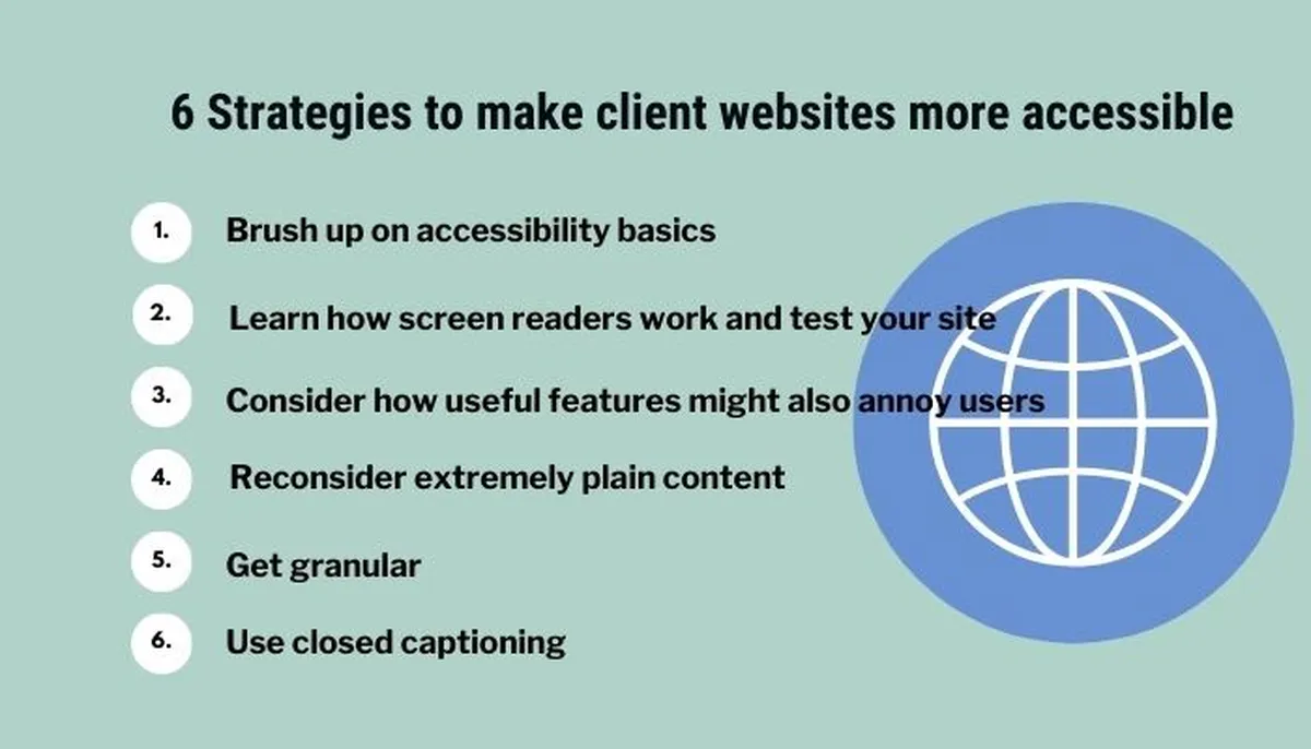 6 Strategies to make client websites more accessible