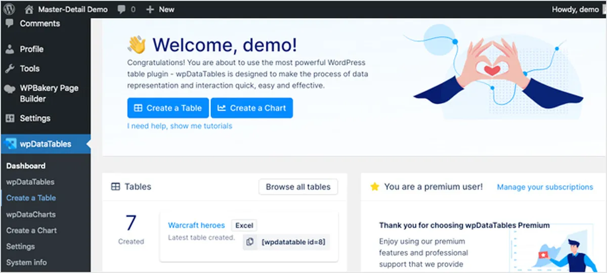 What you can do with wpDataTables