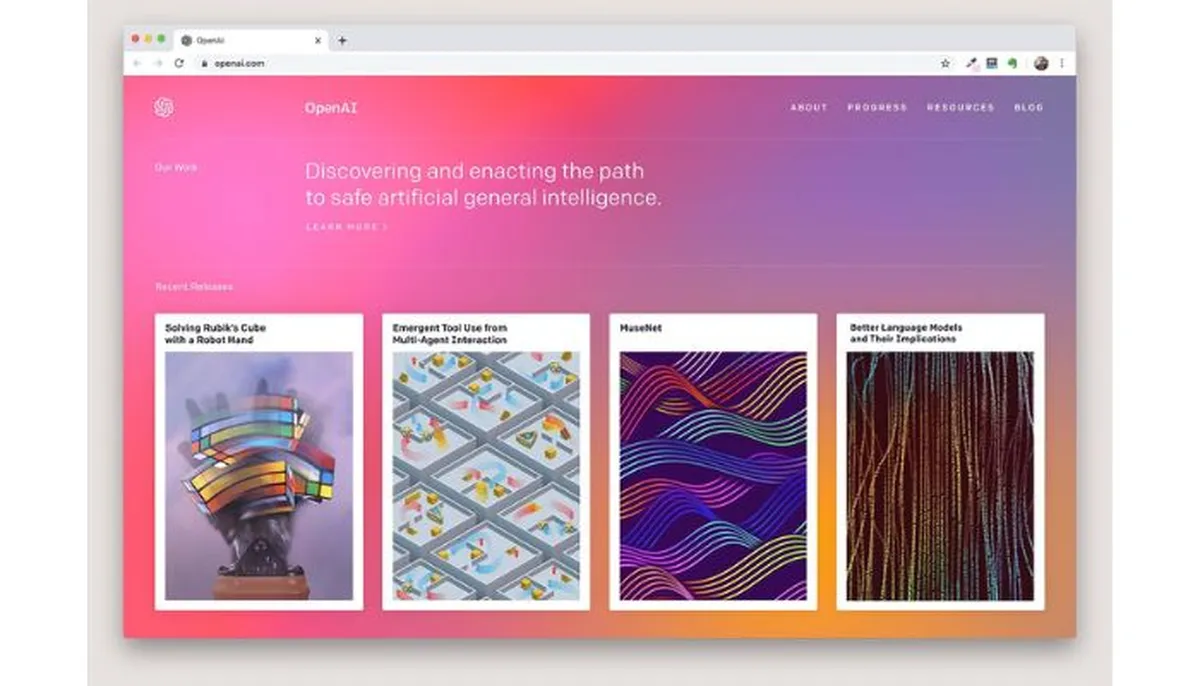 Artistic website design
