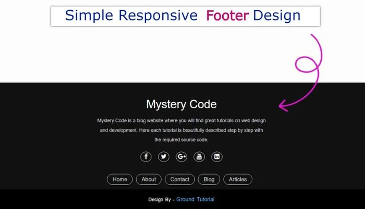 Best Practices for website footer