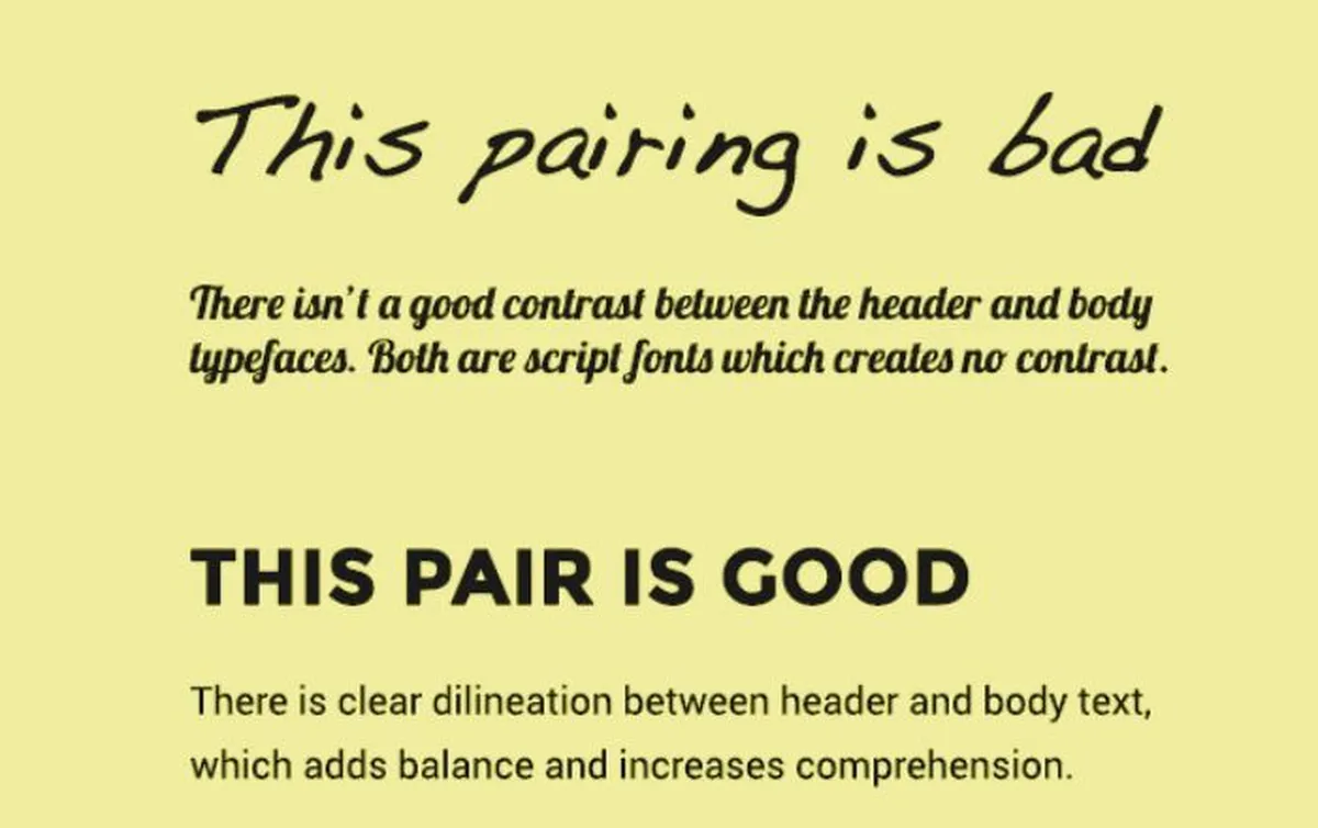 pairing of fonts