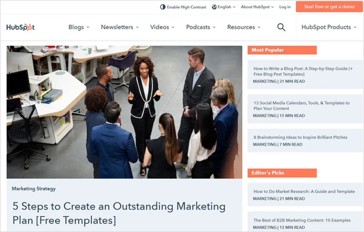 Hubspot Online Marketing Blog