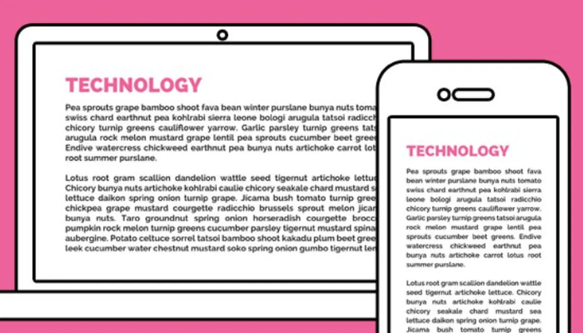Responsive typography in different devices