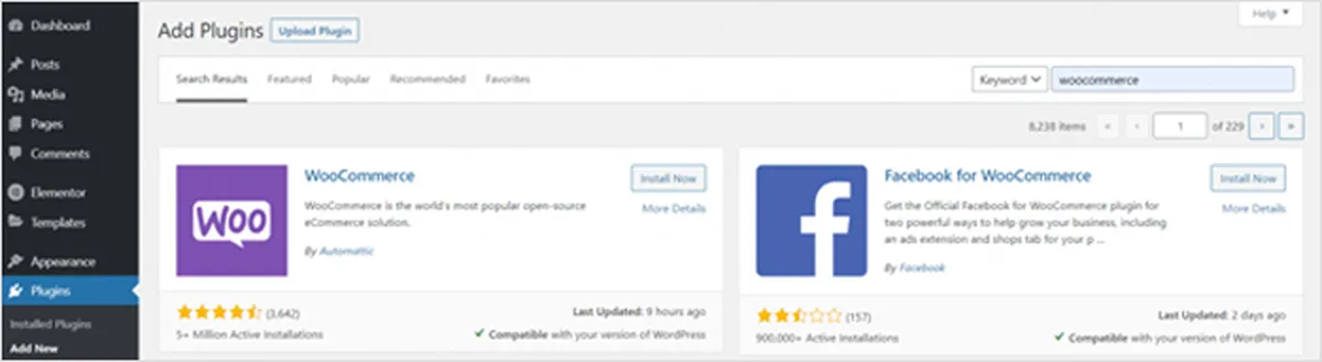 Install WooCommerce