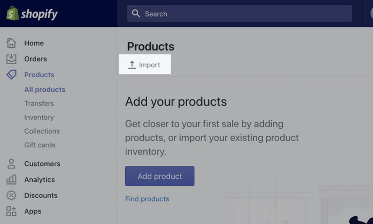 Import your Store Data to Shopify