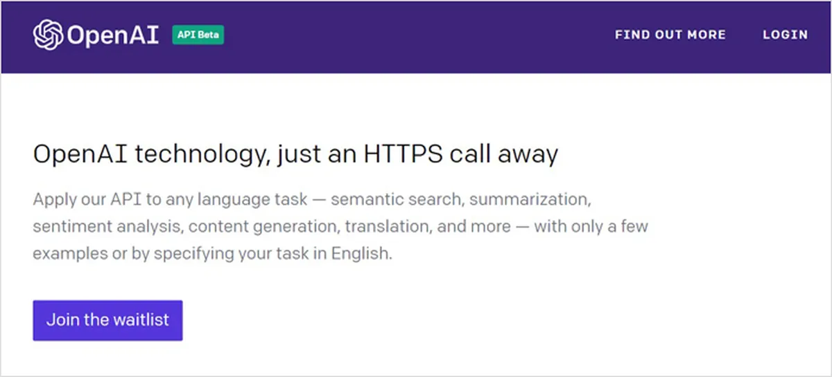 OpenAI API - GPT-3